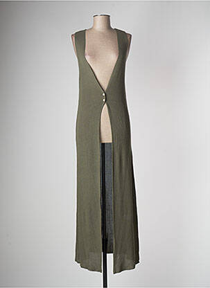 Robe de plage coupe cintrée vert MUS & BOMBON femme