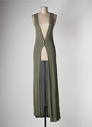 Robe de plage coupe cintrée vert MUS & BOMBON femme