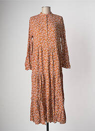 Robe longue manches longues manches longues marron L'ANNEXE DES FILLES femme