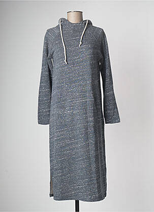Robe mi-longue manches longues manches longues gris PAN femme