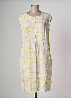 Robe mi-longue sans manche sans manche beige PAN femme
