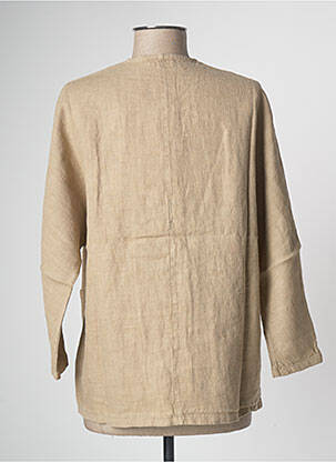 Chemisier manches longues manches longues beige PAN femme