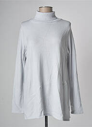 Pull col roulé stretch manches longues bleu MUS & BOMBON femme