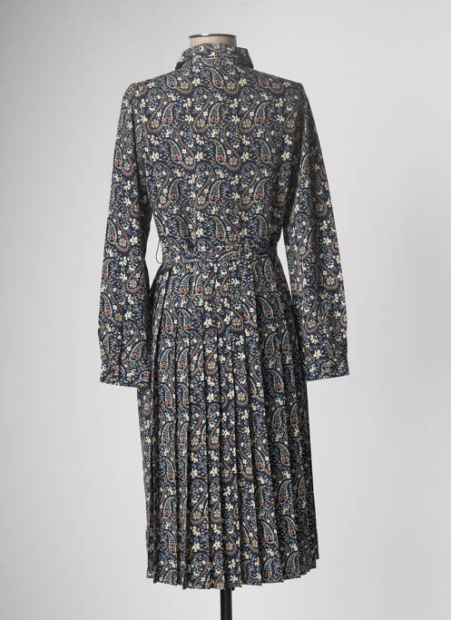 Robe mi-longue bleu THE KORNER femme