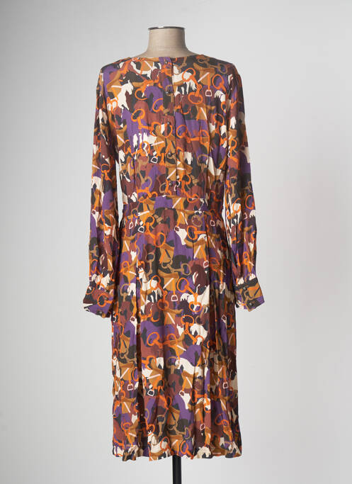 Robe mi-longue orange LA PETITE FRANCAISE pour femme