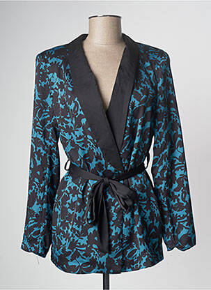 Veste kimono bleu GARCONNE pour femme