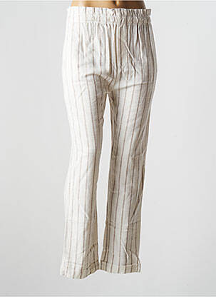 Pantalon droit taille élastique taille normale gris PAN femme