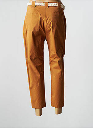 Pantalon 7/8 taille haute taille haute marron LA PETITE FRANCAISE femme