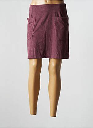 Jupe courte poches violet MADE IN SENS femme