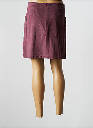 Jupe courte poches violet MADE IN SENS femme