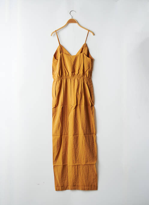 Combi-pantalon fermeture boutonnée sur le devant fines bretelles jaune THE KORNER femme