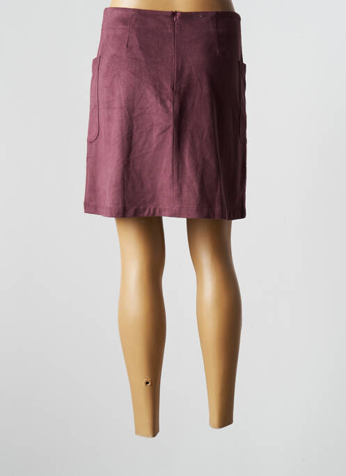 Jupe courte violet MADE IN SENS pour femme