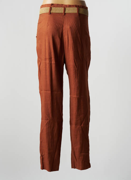 Pantalon droit marron LA PETITE FRANCAISE pour femme