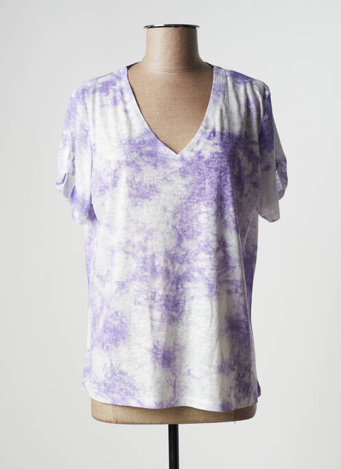 T-shirt violet JULIE GUERLANDE pour femme