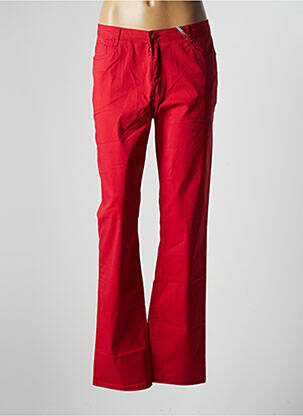 Jeans bootcut rouge YOULINE pour femme