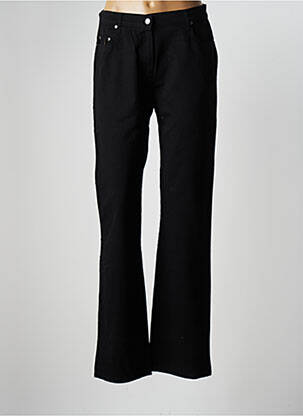 Pantalon droit noir LUCCHINI pour femme