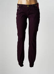 Pantalon slim violet DESIGUAL pour femme seconde vue
