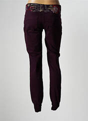 Pantalon slim violet DESIGUAL pour femme seconde vue