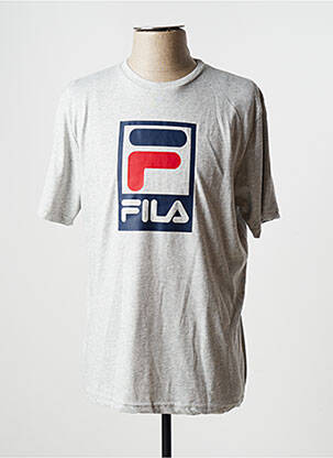 T-shirt stretch manches courtes gris FILA homme
