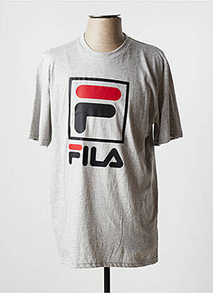 T-shirt stretch manches courtes gris FILA homme