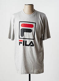 T-shirt stretch manches courtes gris FILA homme