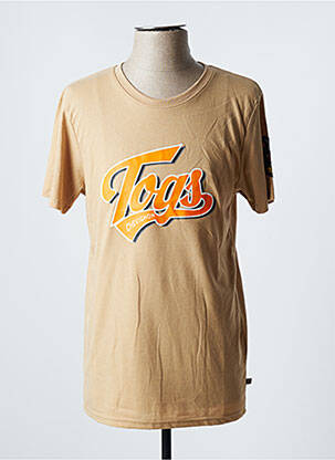 T-shirt stretch manches courtes marron CHEVIGNON homme