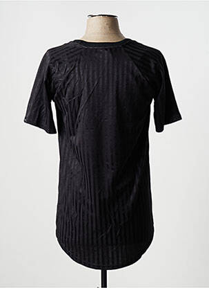 T-shirt sérigraphie manches courtes noir DEFEND femme