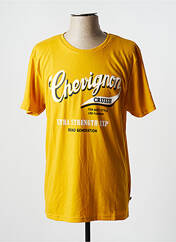T-shirt jaune CHEVIGNON pour homme seconde vue