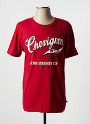 T-shirt rouge CHEVIGNON pour homme seconde vue