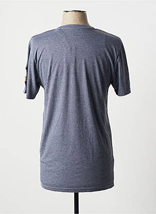 T-shirt tissage chiné manches courtes bleu CHEVIGNON homme