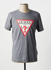 T-shirt gris GUESS pour homme seconde vue