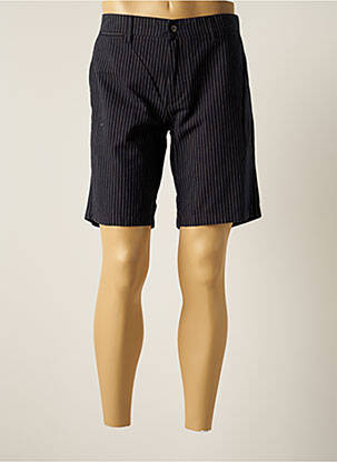 Bermuda coupe droite taille normale bleu LOIS homme
