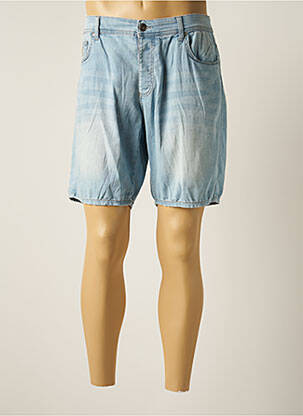 Bermuda stretch taille normale bleu LOIS homme
