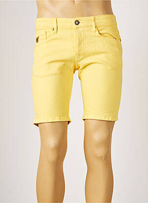 Bermuda stretch taille normale jaune LOIS homme
