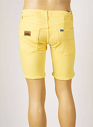 Bermuda stretch taille normale jaune LOIS homme