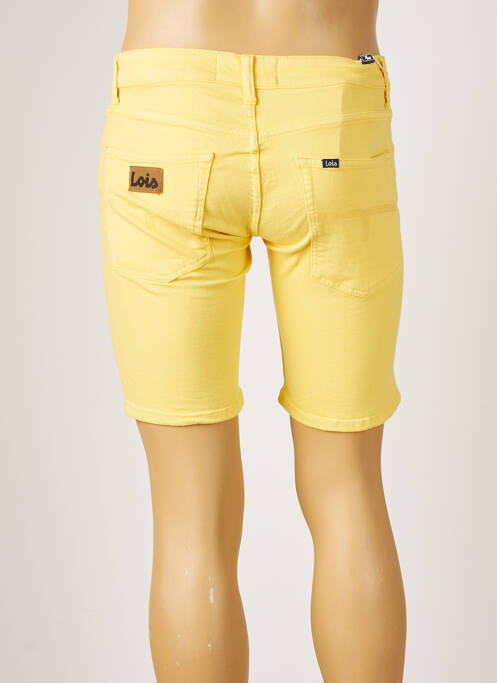 Bermuda stretch taille normale jaune LOIS homme