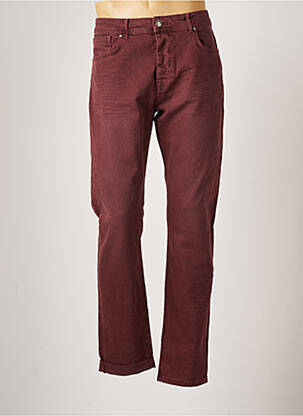 Pantalon droit taille normale taille normale rouge DEVRED homme