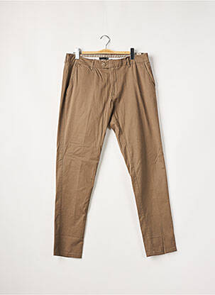 Pantalon chino poches taille normale marron DAN JOHN homme