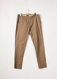 Pantalon chino poches taille normale marron DAN JOHN homme