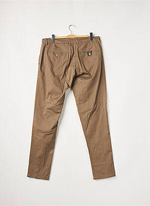 Pantalon chino poches taille normale marron DAN JOHN homme