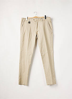 Pantalon chino poches taille normale beige DAN JOHN homme