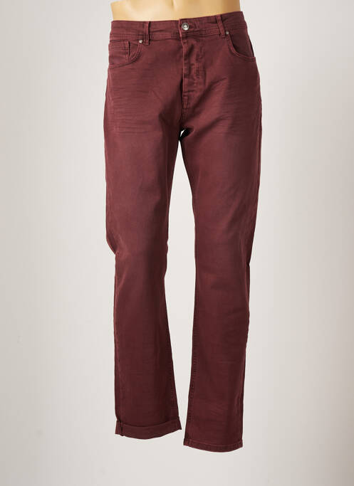 Pantalon droit taille normale taille normale rouge DEVRED homme