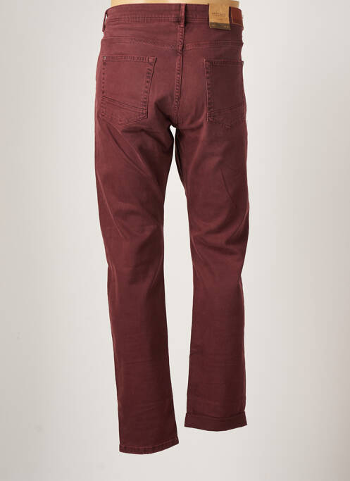 Pantalon droit taille normale taille normale rouge DEVRED homme