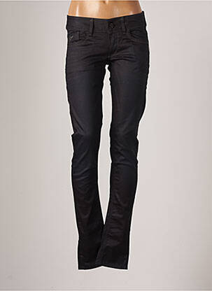 Pantalon droit stretch taille basse noir G STAR femme