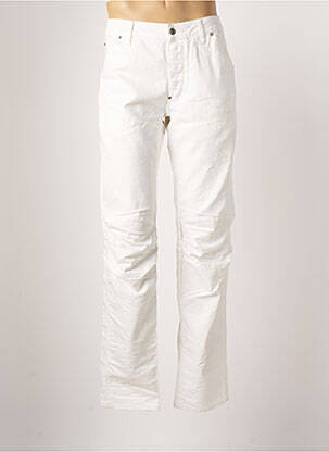Pantalon droit blanc G STAR pour homme