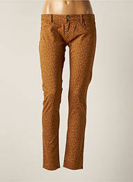 Pantalon slim taille normale taille normale marron LE TEMPS DES CERISES femme