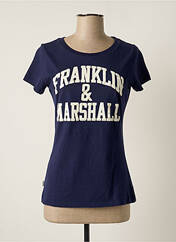 T-shirt bleu FRANKLIN MARSHALL pour femme seconde vue