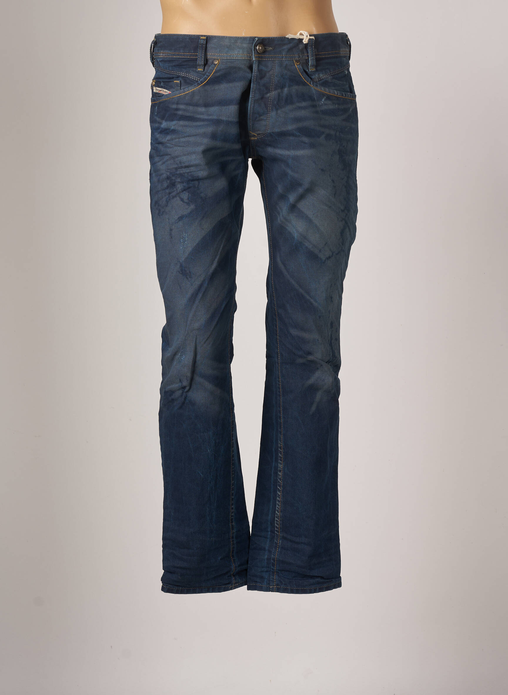 Jean Diesel Rhial-R R8E50 Homme – Taille W32/L32, Slim Carotte, Bleu Foncé, Neuf Avec Défauts