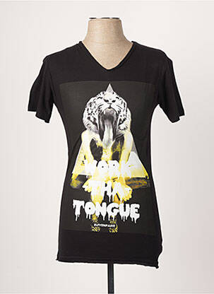 T-shirt coupe cintrée manches courtes noir ELEVEN PARIS homme