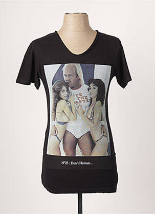 T-shirt coupe cintrée manches courtes noir ELEVEN PARIS homme